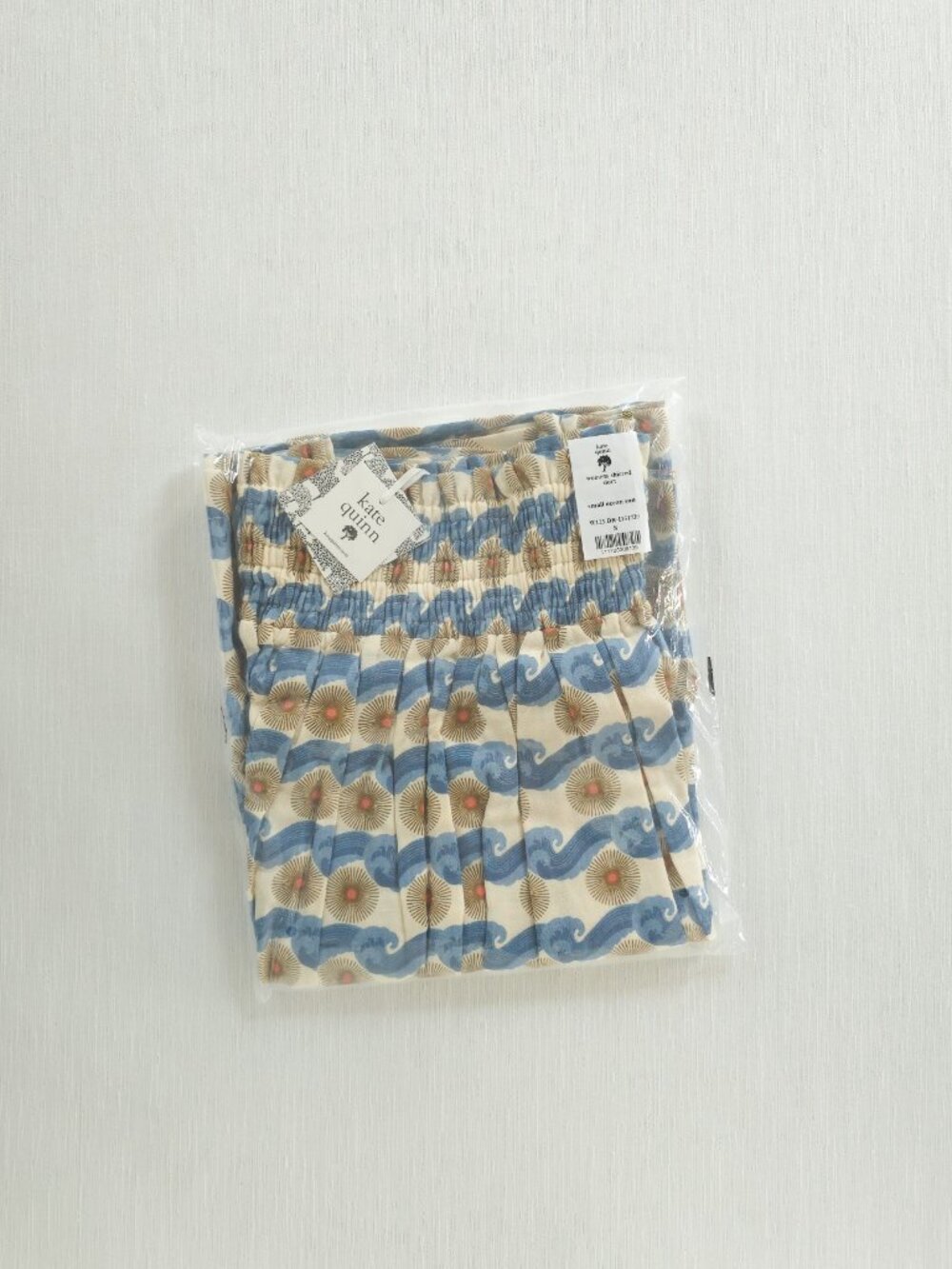 Kate Quinn Women's Ocean Sun Shirred Skirt 100% Organic Cotton Gauze KQ - Picture 8 of 8